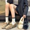 Fairy Wind Flat-bottomed Fluffy Shoes, Women Wear Autumn and Winter New Warm Velvet Cotton Shoes, Doudou Shoes