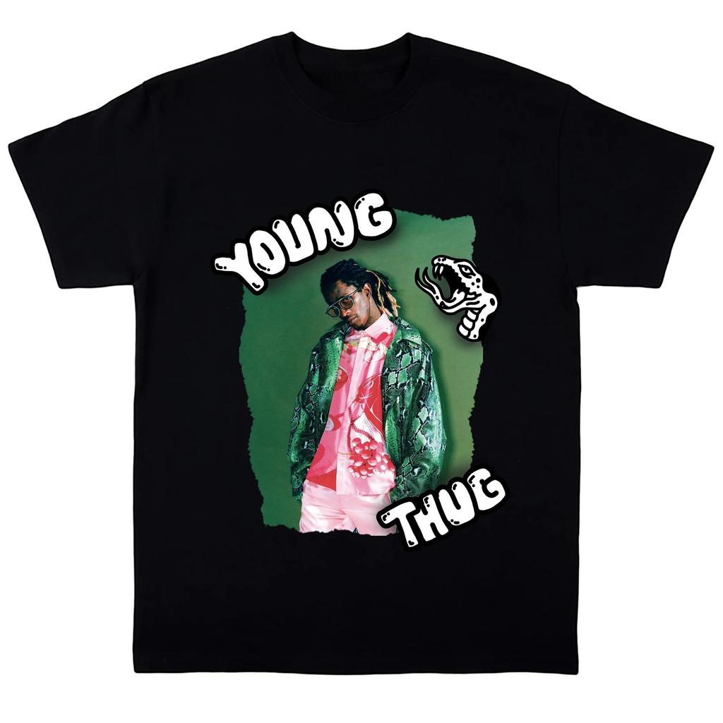 Young Thug Album Tour 100% Baumwolle Shirt Unisex Retro Y2k HipHop 2026 Sommer Unisexs Rundhals Kurzarm Grafik T-Shirt Fan Geschenk