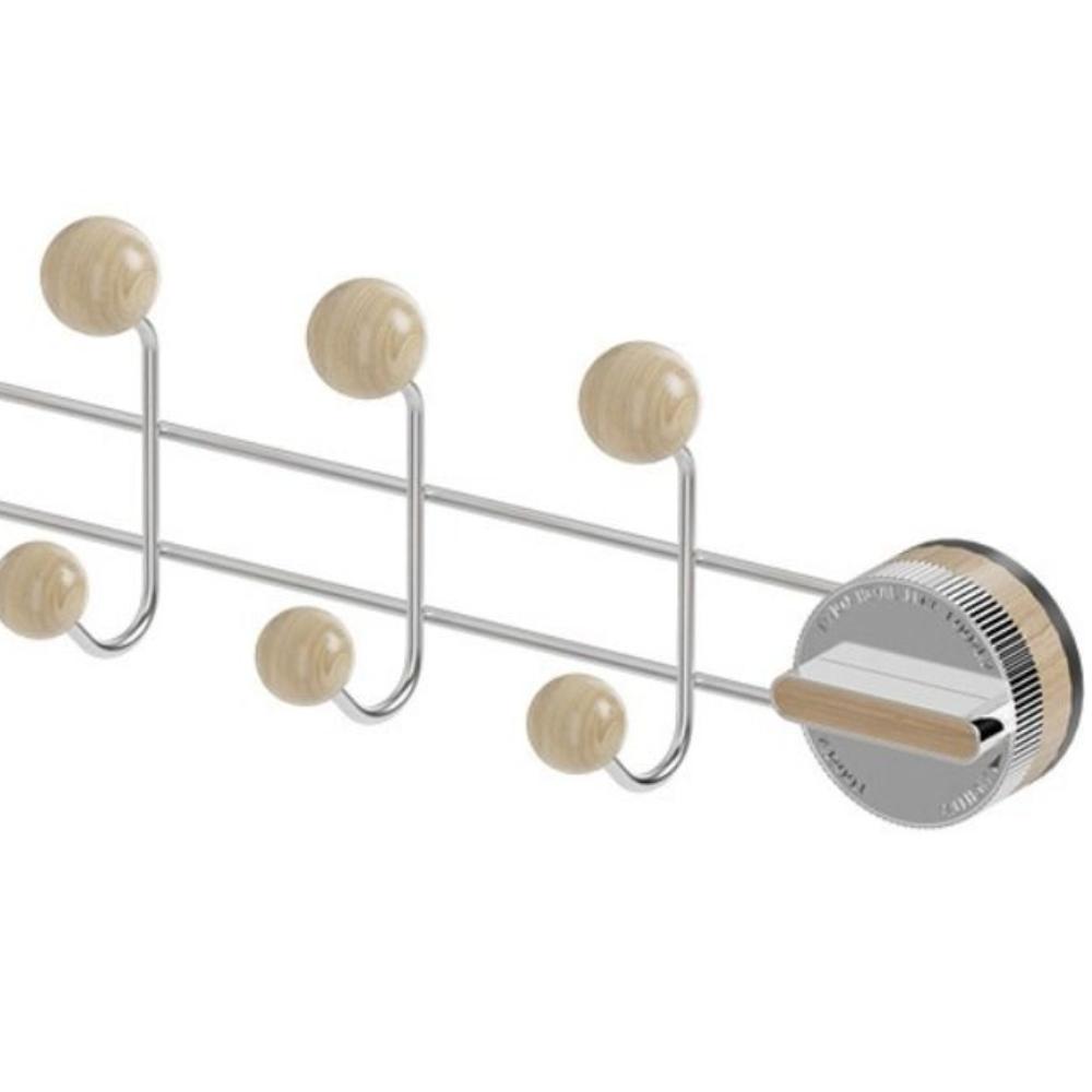 No-Punch Key Storage Rack Wall Mounted Clothes Coat Hooks Door Rear Hooks  Living Room