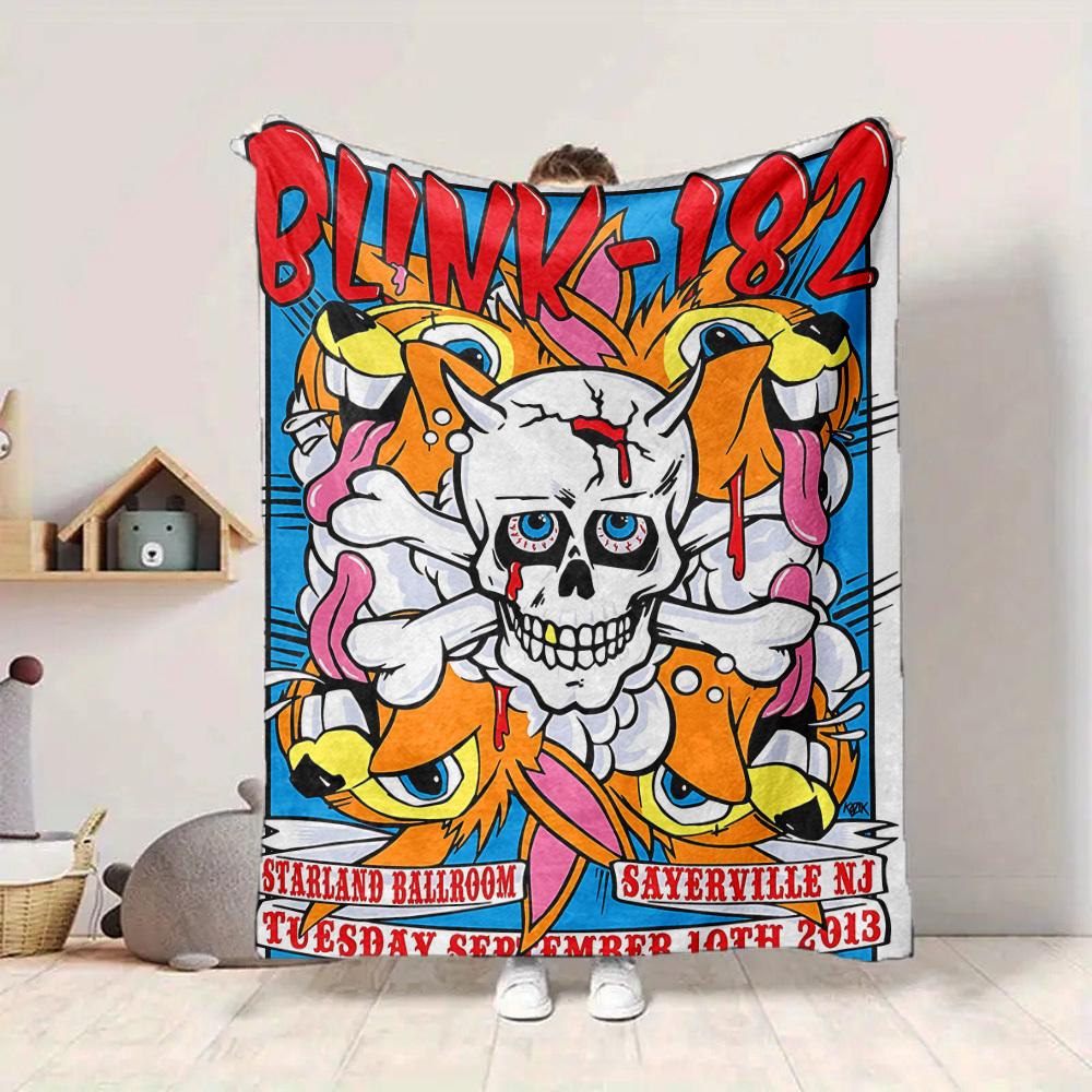 1PC Blink 182 Blanket, Throw For Sofa, Bed, Travel, Camping, Livingroom,