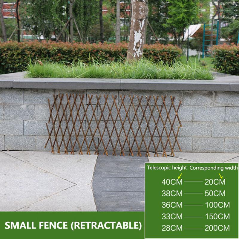 Wooden Fence Durable Retractable Plant Climbing Frame Trellis Flower Decoration Stand Retractable Fence Garden Plant Fence