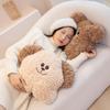 Soft and Cute Big-eyed Dog Plush Toys on The Bedside Home with Pillow and Brown Bear Sleeping Pillow and Office Waist with Girl Birthday Gift