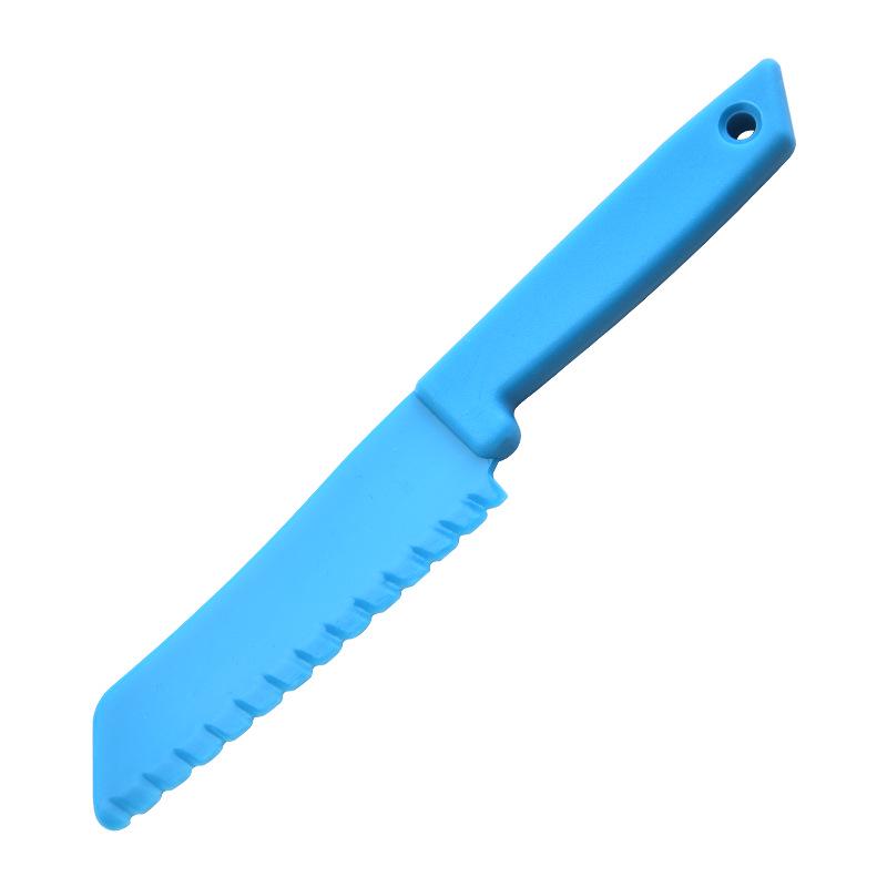 Children's Cake & Fruit Cutting Set: PP Plastic Knife & Board