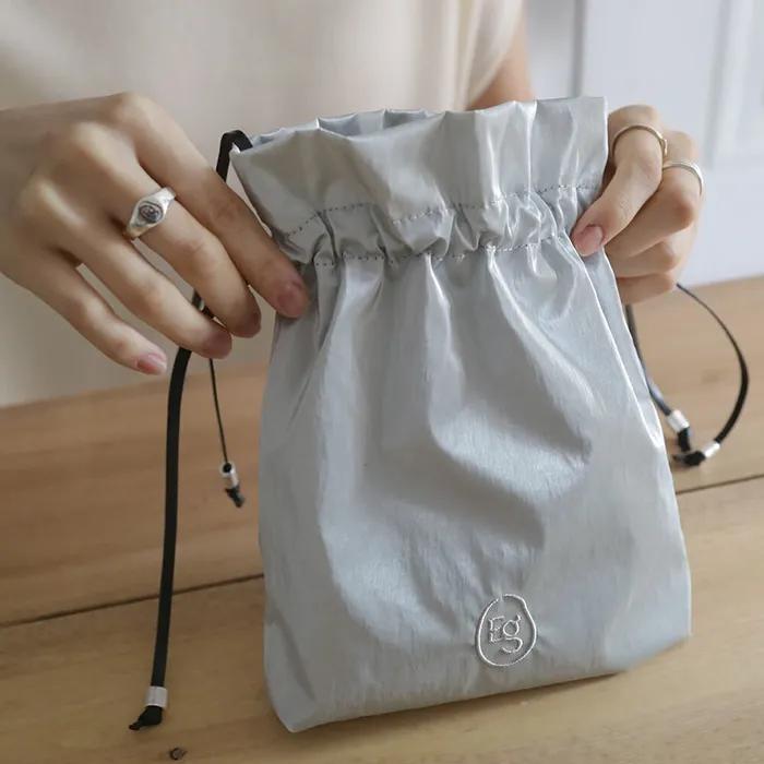 Ego Glossy String Bag _ Silver