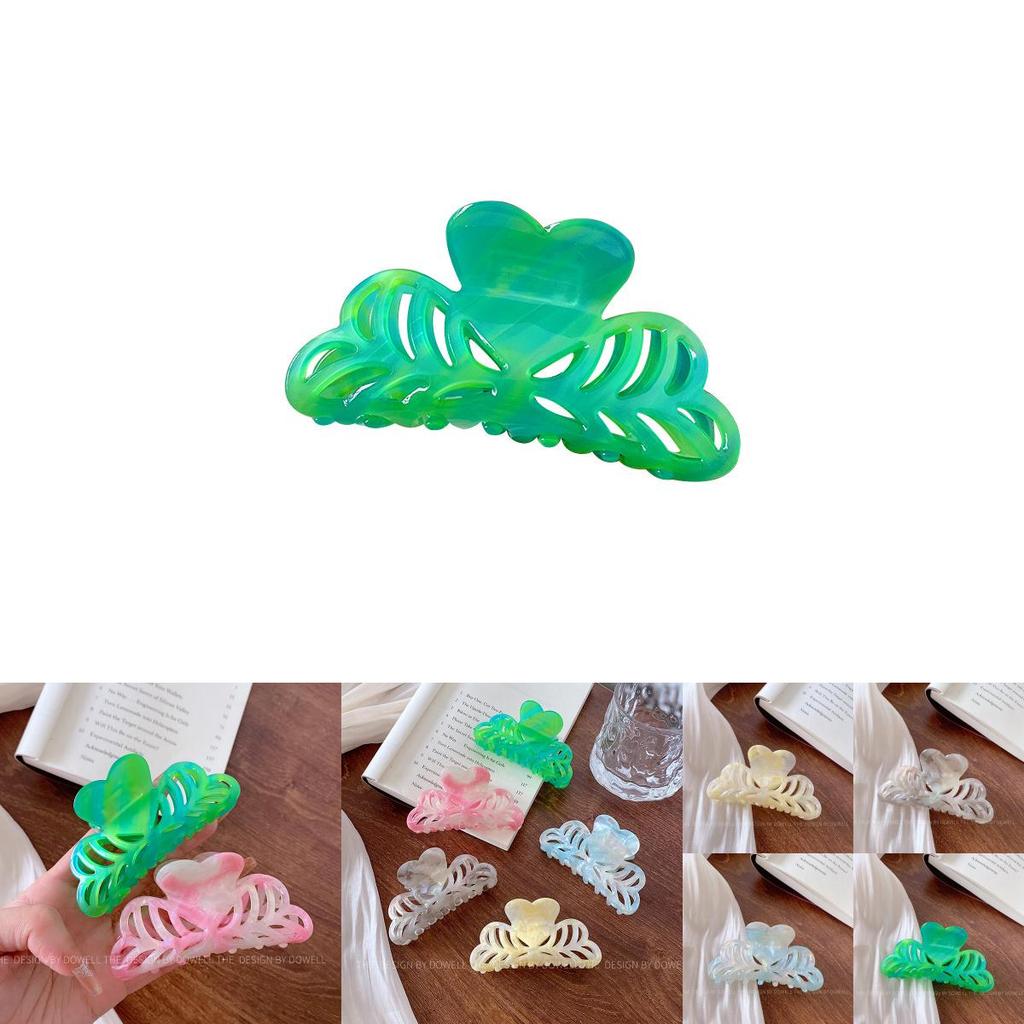 Chic And Stylish Acetate Hair Claw Clip Featuring Delicate Floral Designs For Women