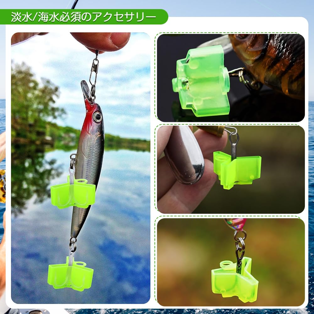 Set of 50 Hook Covers, Fishing Hook Safety Caps, Suitable for Size 5 and Small Fishing Hooks, Safety Lure Covers, Hanging Hole Design, Holder,