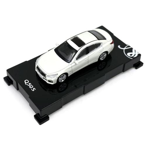 Paudi Model 1/64 Infiniti Q50S Miniature Car Collection, White, Finished Product