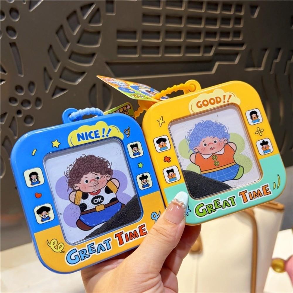 Magnetic Powder Magnetic Bead Board DIY Magnetic Doodle Board Mini Drawing Pad  Keychain Decoration