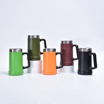 304 Edelstahlbecher Großraum-Kaffeebecher fürs Büro mit Henkel Täglicher Fallschutz Freizeit-Bierkrug