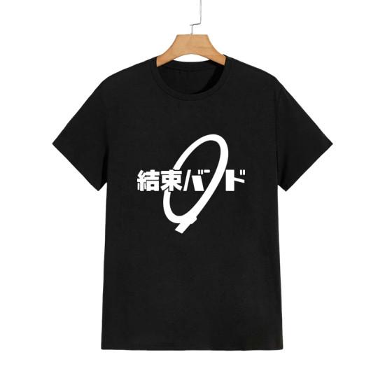 T-shirt in Puro Cotone di Alta Qualità Stampa Kessoku Band T-shirt Uomo Donna Quotidiana Casual Comfort Magliette Anime Giapponese Manica Corta Top