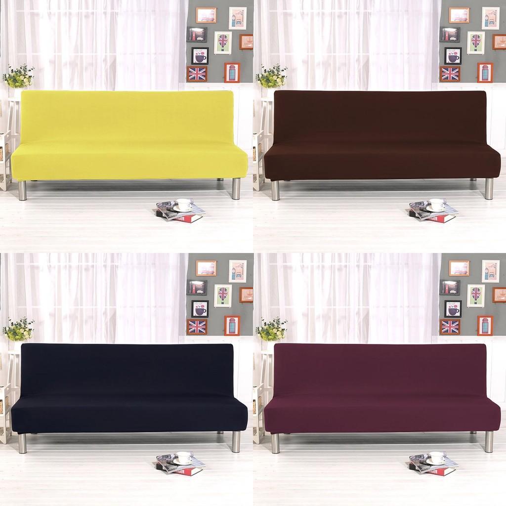 Luxurious Solid Sofa Bed Cover With Elastic Fabric For Ultimate Comfort And Protection