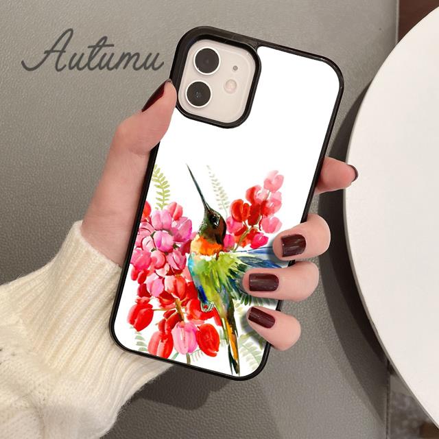 Hummingbird Phone Case for iPhone 11 12 13 14 Pro Max Mini X XR XS SE 2020 6S 7 8 Plus Samsung Galaxy S21 S22 Cover Shell Coque