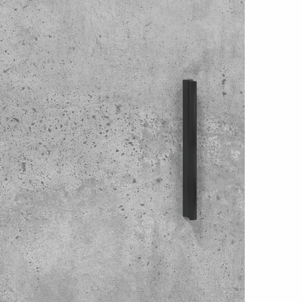 Sideboard Concrete Grey 69.5 x 34 x 90 cm Wood Based Material