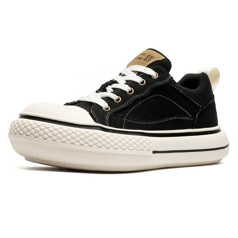 Spring and Autumn New Simple Platform Big Head Shoes Sports Big Head Canvas Casual Shoes