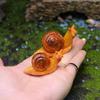 Mikro-Landschaftssimulation Kleine Schnecke Gartendekoration Schneckenornament Schneckenmodell Kunstharzhandwerk Miniaturfigur Heimdeko