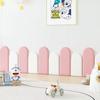 4PCS 20x40cm Nordic Style Bedroom Head Board Self-adhesive Tatami Stickers Kid Anti-collision Headboard Home Decor Wall Panels