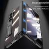 Samsung Z Fold5 Electroplated Transparent Case with Hinge Protection and Foldable Screen Bracket