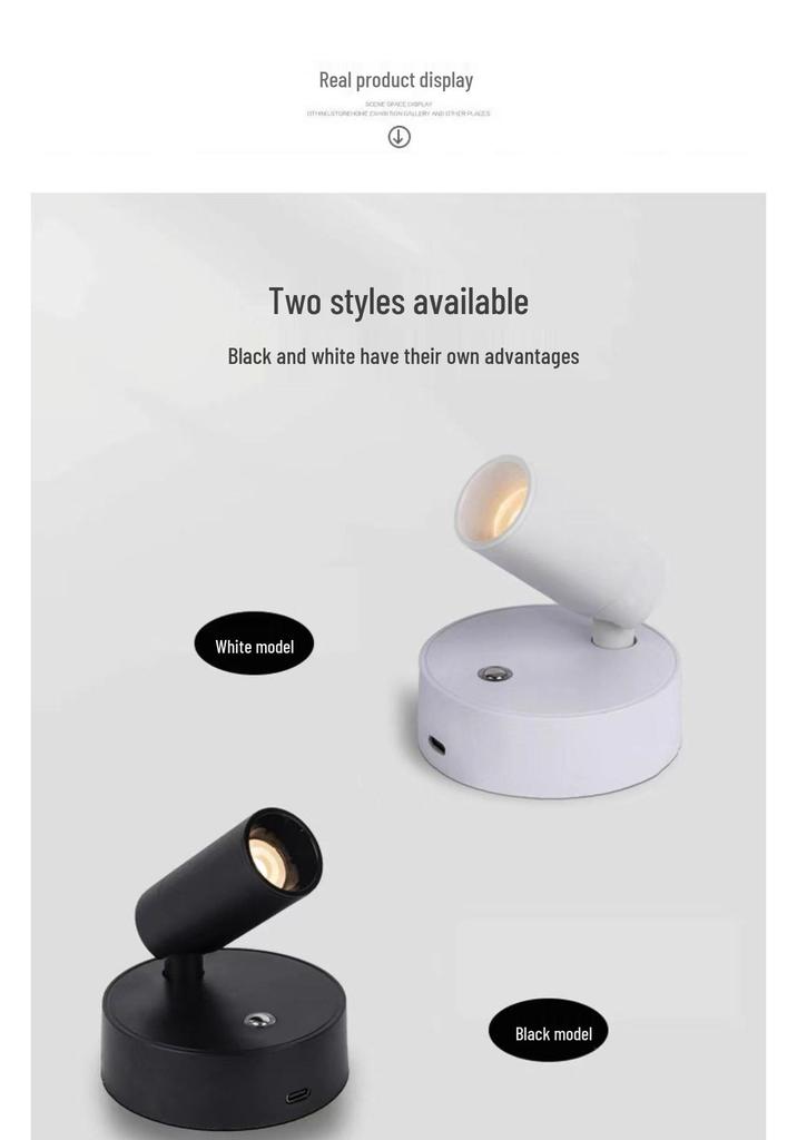 Creative USB Wireless Magnetic Charging Touch Night Light for Hallways