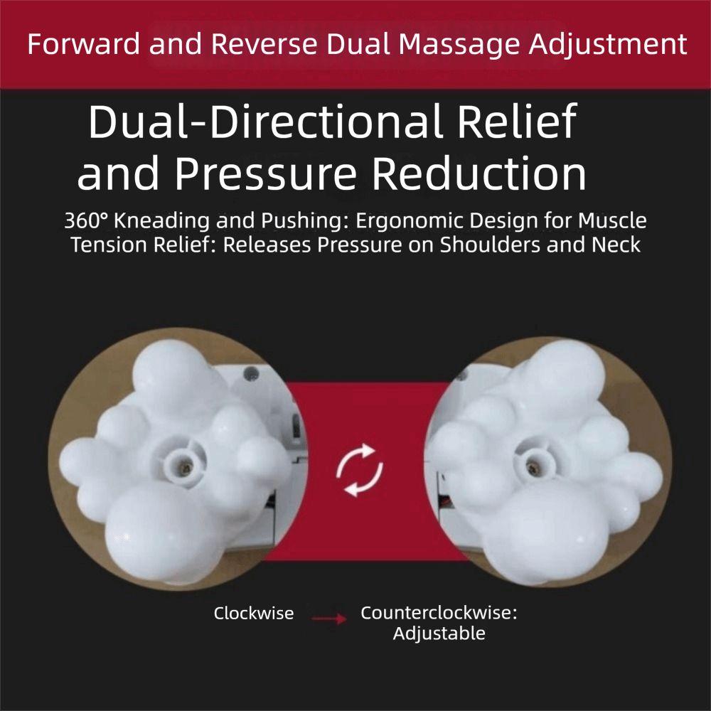 US EU Plug Shiatsu Massager 3D Kneading U Shape Massager Electric Neck Rest Massager  Home Use