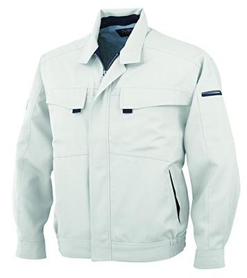 COCOS Nobuoka A-3361 Long Sleeve Blouson, Silver, Size 5L