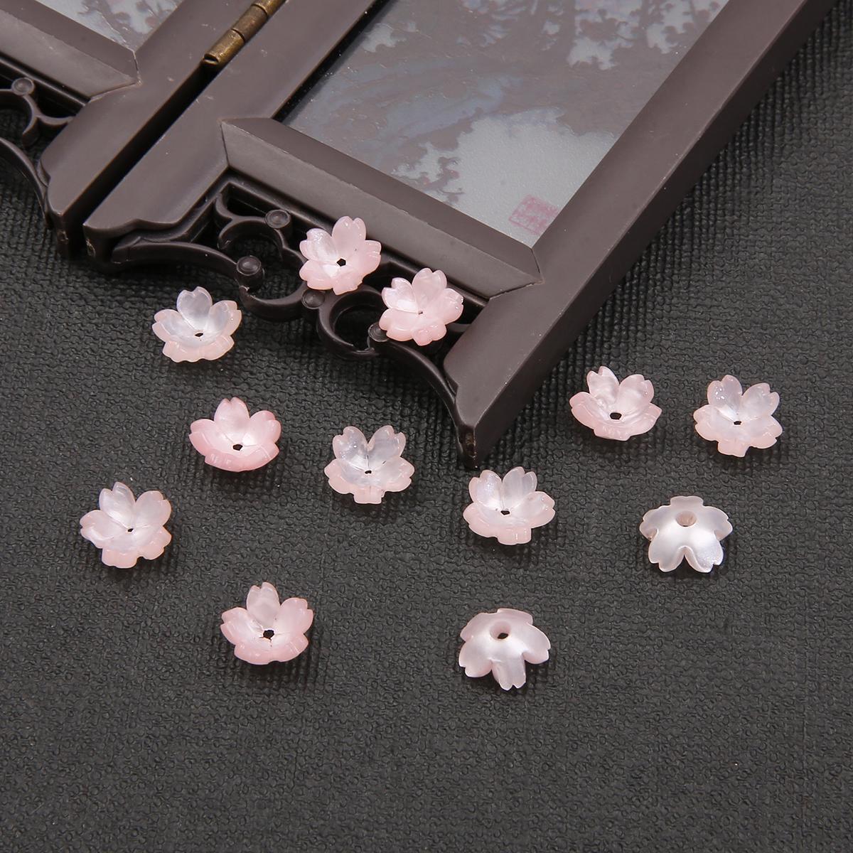 

10 шт., акриловые бусины с имитацией ракушки, цветка, подвески, бусины для изготовления ювелирных изделий, антикварные аксессуары