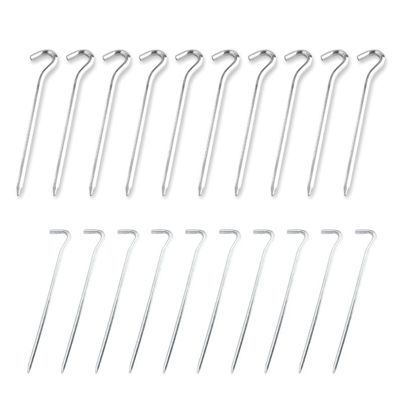 10Pcs Outdoor Campings Stake Aluminiums Alloy Tent Stake Campings Anchors Peg for Canopies, Campings, Hikings, Beach