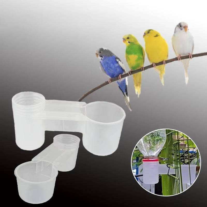 Plastic Pet Bird Drinker 500ml Feeder Water Bottle Cup for Cat Chicken Pigeon Durable Automatic Watering System