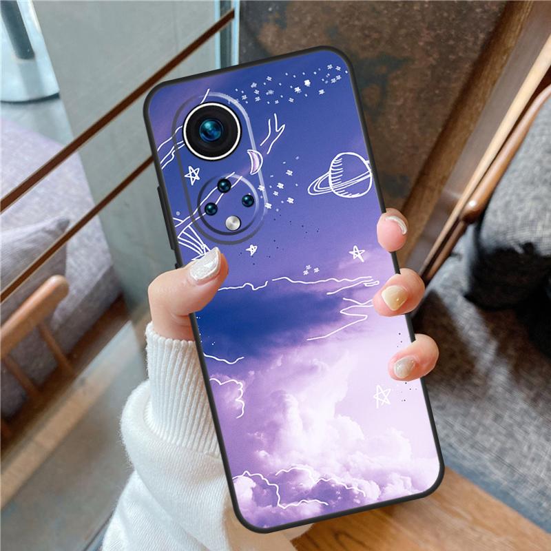 Purple Aesthetic Case For Honor 90 Lite 50 70 Magic 5 Pro 8X 9X X6 X7 X8 X9 X8a X7a X6a X9b X9a Back Cover