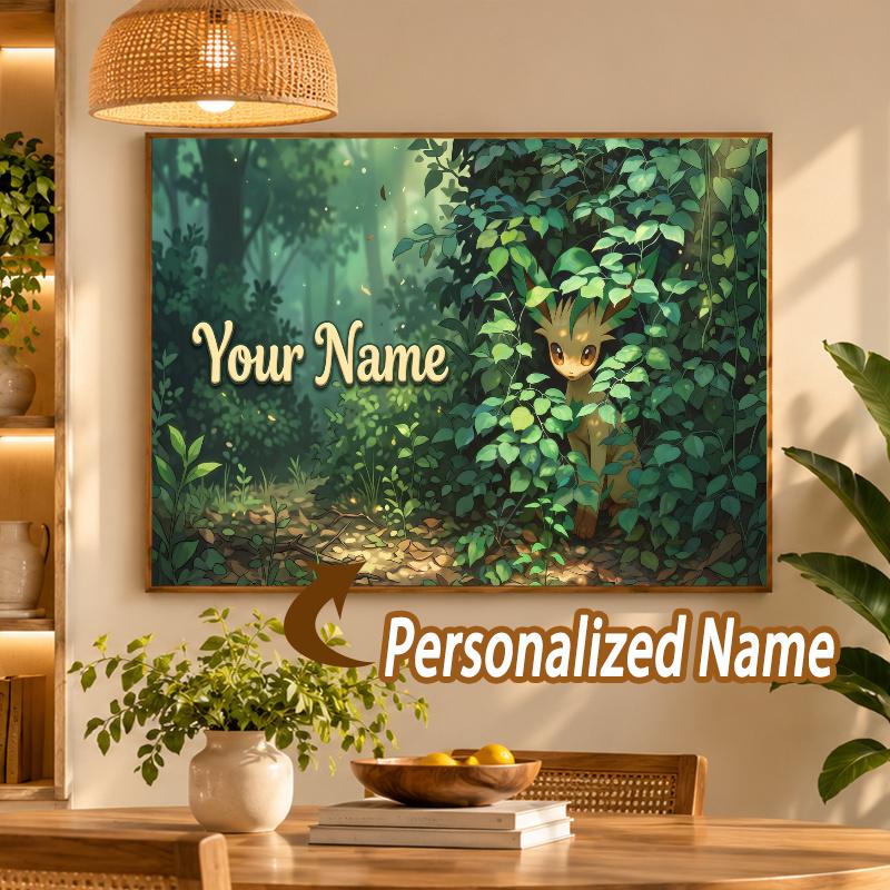 Leafeon Custom Name Diamond Painting Personalized 5D Full Drill DIY Diamond Art Home Decor