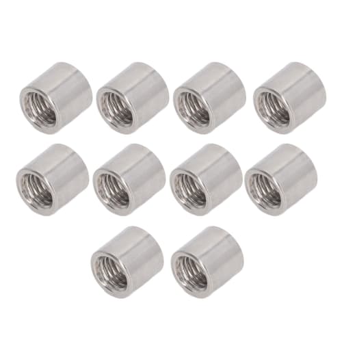 Stainless Steel Coupling Nut M10 SUS304 M10 X 14 X 13mm for DIY Tools, Machinery, Automotive, and Home Use