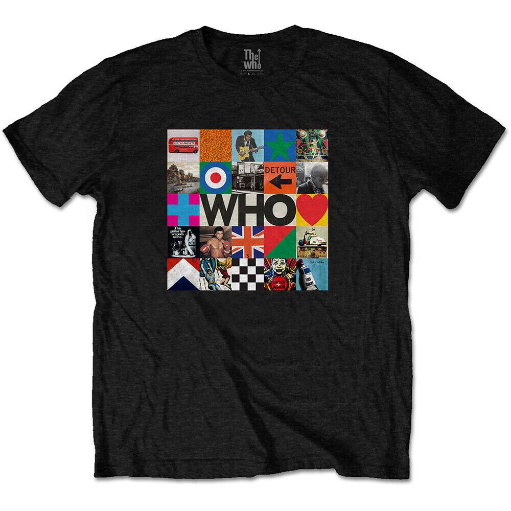 

Who 5x5 Blocks Black Unisex T-shirt