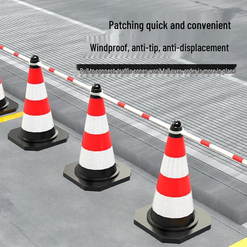 Mainuoqi Rubber Traffic Cone with Reflective Strip