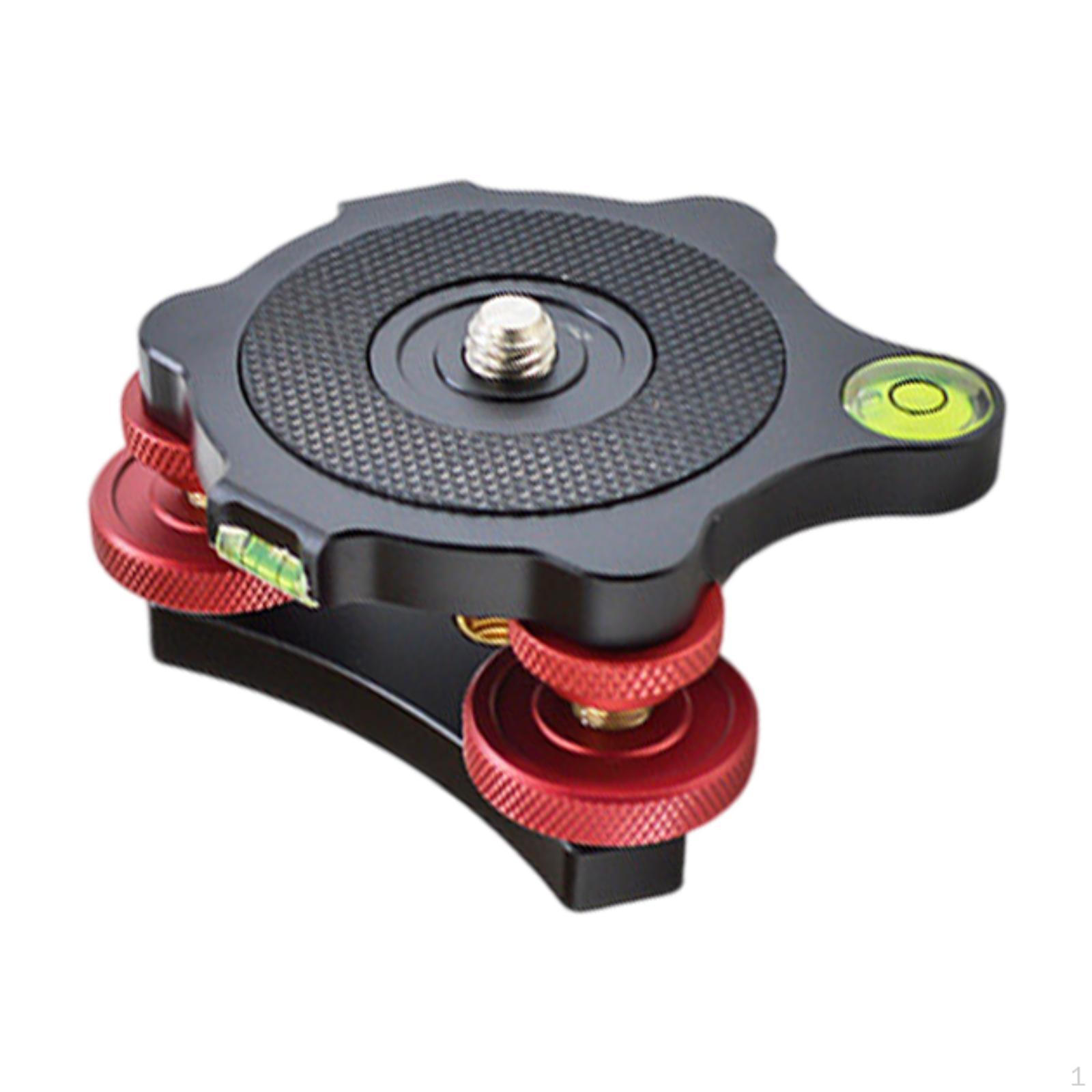 

Tripod Leveler Camera Sturdy Aluminum Alloy for DSLR 3 Axis Level with Bubble