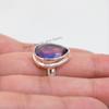 Teardrop Amethyst Ring: Natural 925 Sterling Silver, February Birthstone