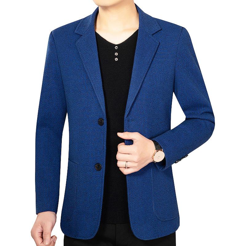 Mężczyźni Jesień Formalne Ubrania Marynarki Płaszcze Kaszmir Biznesowe Casualowe Marynarki Kurtki Męskie Slim Fit Marynarki Męska Odzież 4XL