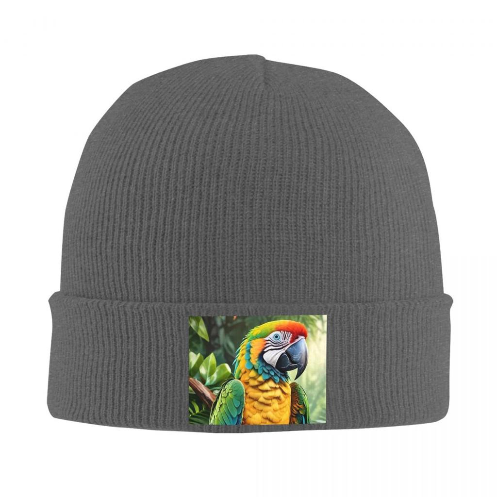 Cute Macaw Parrots Warm Knitted Cap Winter Knit Bonnet Hat Skullies Beanies Hip Hop Caps for Unisex
