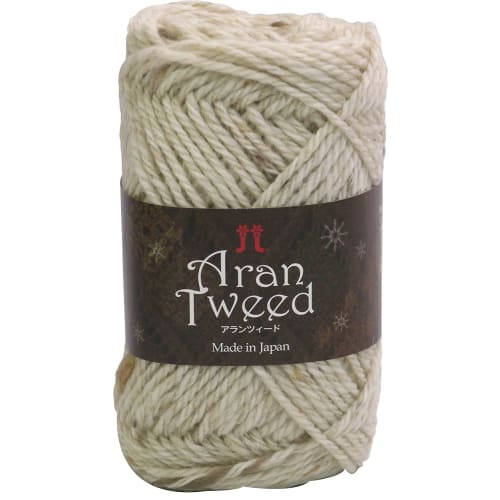 

Hamanaka Aran Tweed Wool Thick Col.1 Cream 40g Approx. 82m 2147