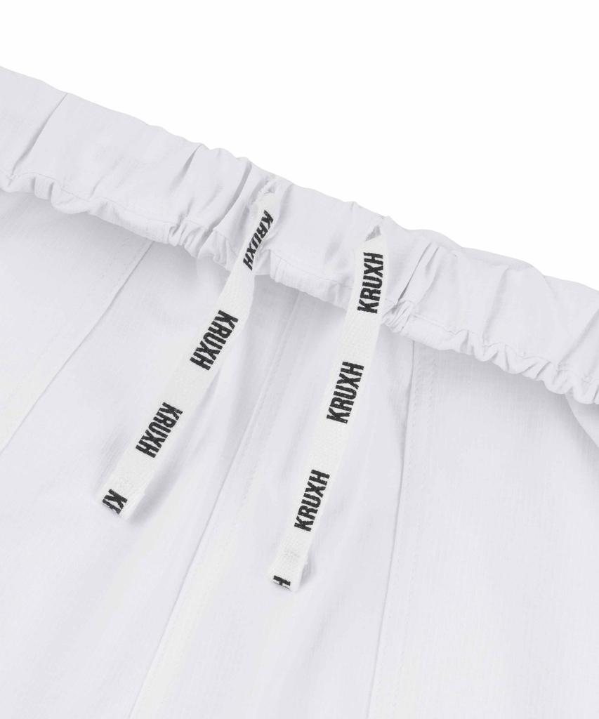 Keuleogsi Side Lace-Up Wide Pants Cloud White