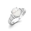 925 Sterling Silver 1.66 Ct Oval Cut Pearl Engagement Women Ring