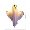 2/1pcs Halloween LED Glowing Ghost Hanging Lights, Horror Haunted House Props, Waterproof Indoor Outdoor Ornaments, Bar Home Party Decoration Supplies