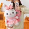 Cute Couple Bunny Stuffed Toy Skirt Little White Rabbit Doll Girl Bed Sleeping Pillow Gift Large Size