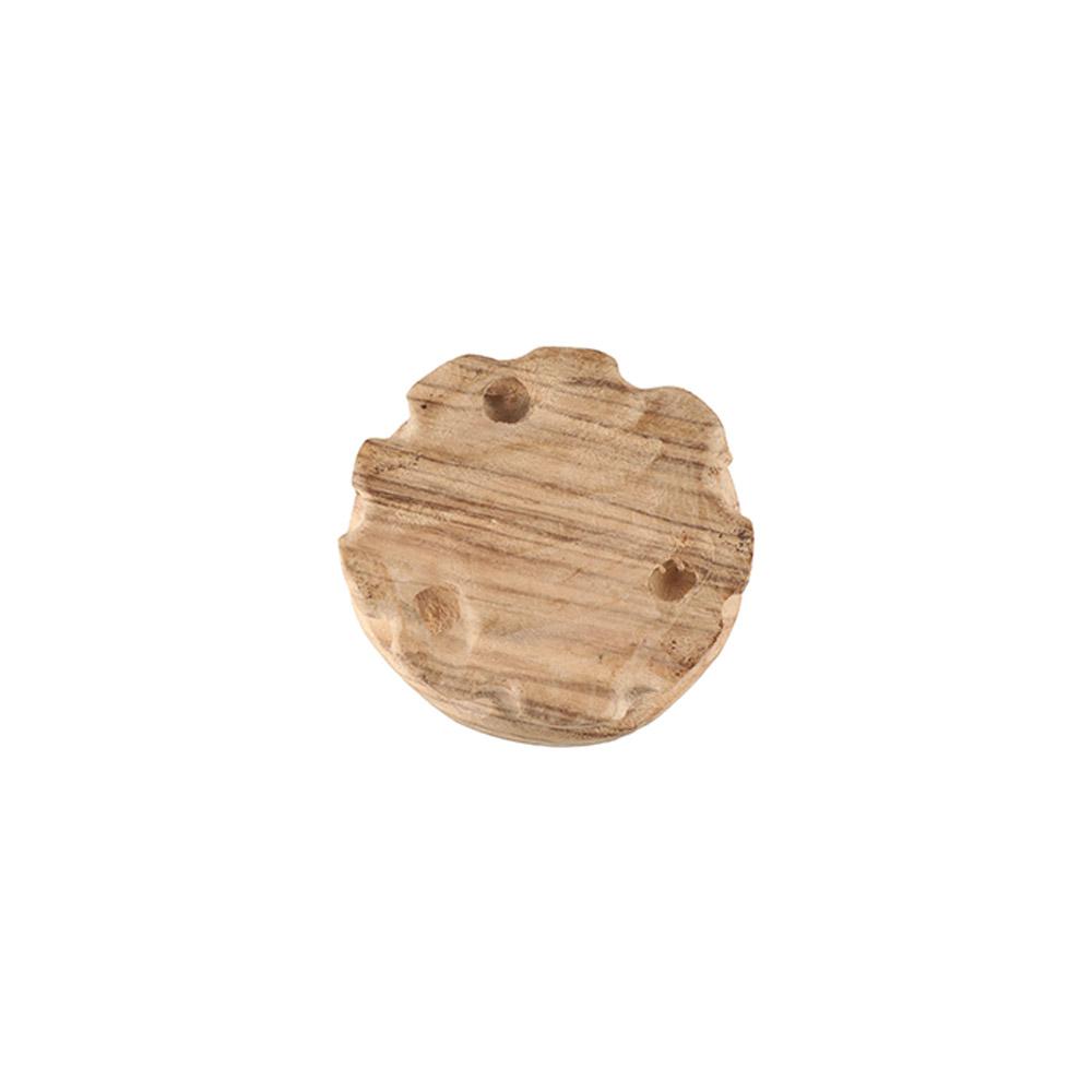 Runde Vintage-Kunsthandwerksständer mit Holzsockel, dekorative Regale, Massivholz-Sockel für Geschäfte