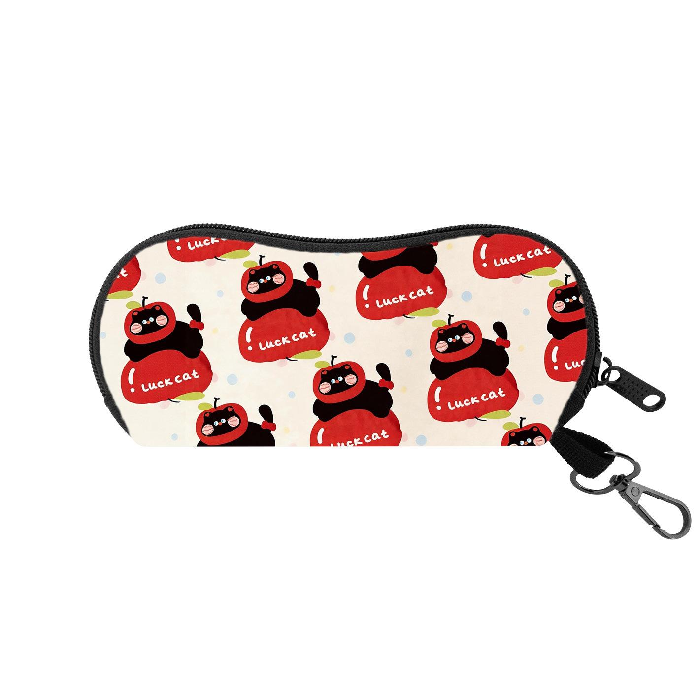 

Neoprene Glasses Holder Water Resistant Glasses Holder With Carabiner Sunglasses Pouch Scratch Resistant Eyeglasses Case