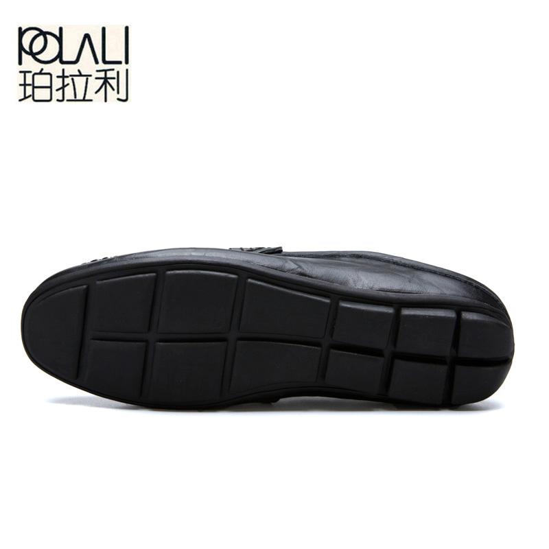 POLALI большие размеры 35-47 мужские повседневные мокасины на весну и осень мужские — фото 6