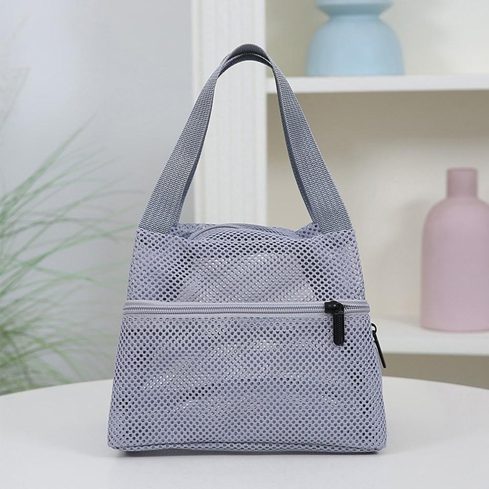 Clear Mesh Beach Bag Multifunctional Travel Wash Bag Tote Handbag Shower Cosmetic Bag  Gym