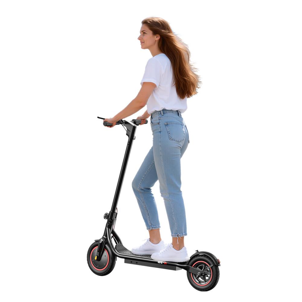 W6 Electric Scooter 500W Motor 10.5Ah Battery 10'' Pneumatic Tires Front Drive 25KM/H 17-23 Miles Range Adult Electric Scooters
