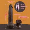 Soft Silicone Feels Like Skin,Huge Strong Suction Cup For Hands-free Play,Infrared Remote Control Heating Massage,Telescoping And Vibration Functions