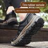 Men's Cross-Border Plus Size Outdoor Hiking Shoes - Fashionable Low-Top, Non-Slip, British Style Casual Footwear.