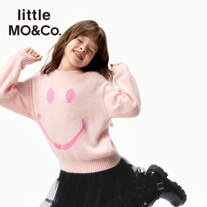 Little MO&Co. Kids  Unisex Smile Mohair Blend Sweater 130