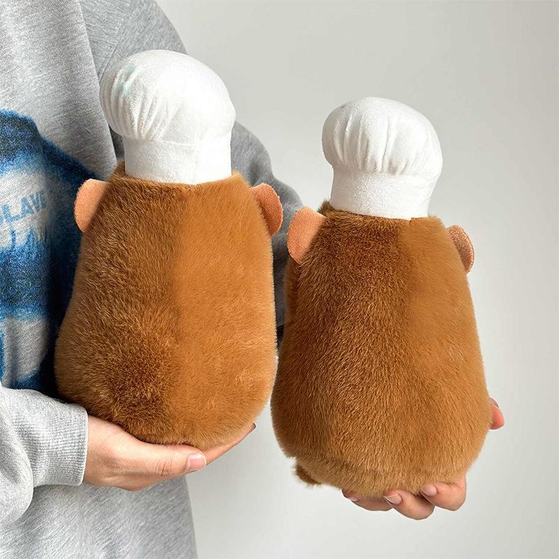 Baker Capybara Doll Creative Chef Kapibala Plush Toy Large Ragdoll Sleeping Pillow